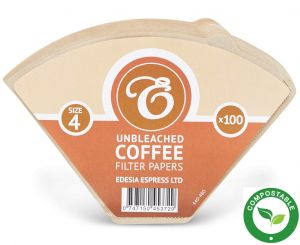 Compostable Size 4 / 1x4 Coffee Filter Papers