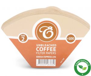 Compostable Size 2 / 1x2 Coffee Filter Papers