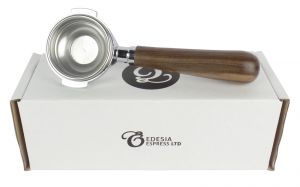 ELEKTRA 58mm Portafilter - 1 Spout, 7g Basket, Walnut Handle