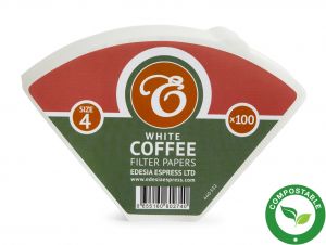 Compostable Size 4 / 1x4 Coffee Filter Papers