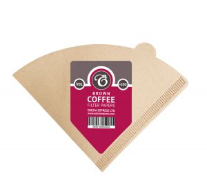 Size V01 brown coffee filter papers, compatible with Hario V60 size 01
