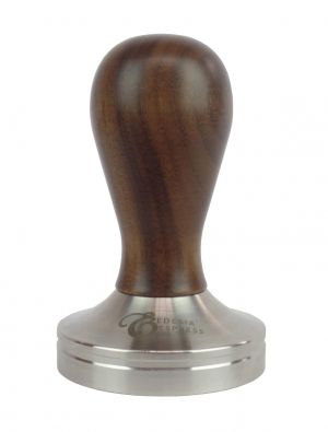 51mm Coffee Espresso Tamper – Walnut Handle, Flat Stainless Steel Base