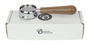 LA CIMBALI Bottomless Portafilter - 21g Basket - Walnut Handle