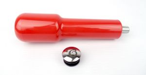 Red Plastic Portafilter Handle - M12 Thread