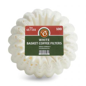 Size 45/155mm Basket Coffee Filter Papers White – compatible with Kalita Wave KWF-155