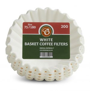 Size 75/180mm (1¾ Pint) Basket Coffee Filter Papers White