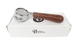 DALLA CORTE Bottomless Portafilter - 21g Basket - Walnut Handle