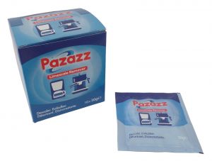 PAZAZZ Limescale Remover Descaler Descaling Powder For Espresso Coffee Machines - 10 Applications