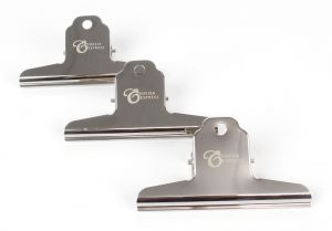3 x Strong Steel Coffee Bag Clips