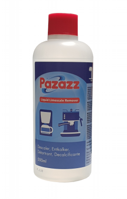 PAZAZZ Limescale Remover Descaler Descaling Liquid For Espresso Coffee Machines - 500ml