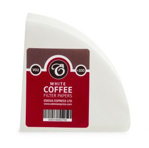 Size V02 white coffee filter papers, compatible with Hario V60 size 02